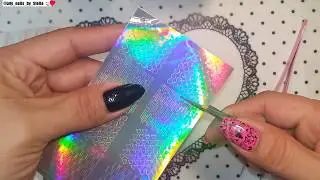 Born Pretty Holographic Nail Sticker Geometric Review 💅