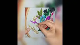 A Lovely Levender Flower - NF Official #diy #tutorial #stitch #art #flowres #fashiondesign #fashion