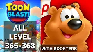 Toon Blast Game Level 365 366 367 368 Gameplay Walkthrough