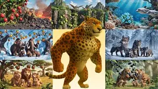 🍓🌈🦕 ABC Prehistoric Fruit Colorful Song | Dino & Ice Age Fruit Animals A&ndash;Z | Jumpy Jungle TV