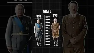 REAL Heights of Famous Dictators #ww2