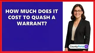 How Much Does It Cost To Quash A Warrant?