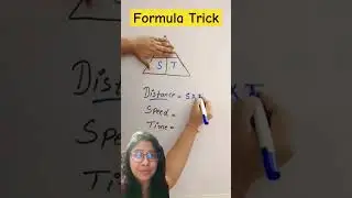 Formula Trick For Speed,Distance And Time #maths #mathstricks