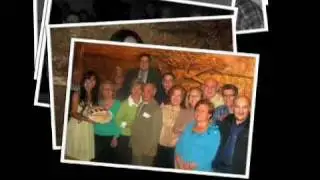 Francesca Alderisi in pizzeria a Toronto con gli amici del blog