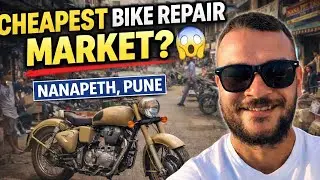 Nanapeth Pune 🔥 Cheapest Bike Repair Market? | Classic 500 Desert Storm Repair | Royal Enfield
