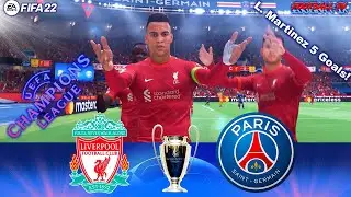 FIFA 22 | Liverpool vs PSG | Ft. L. Martinez, C. Ronaldo | Champions League UCL | Gameplay PC
