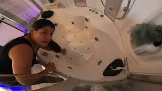 Cleaning my large Swim Spa Filters in my bath tub