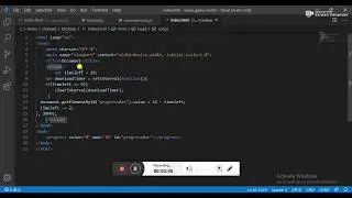 Create a simple 10 second countdown using javascript | Progress bar