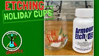 Etching Glass Using Armour Etch Etching Cream #Shorts