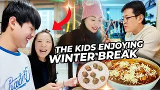 HOW CLOSE INA AND IJUN ARE | MAKING HOME-MADE DUBAI CHOCOLATE | SNOWY DAY AGAIN | #pmsk