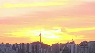 #seoul #korea #ntower #sunrise 25년10월19일6시56