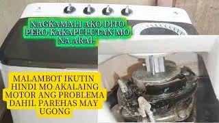 SPIN MOTOR NG TWIN TUB W-MACHINE PAREHAS MAY UGONG PERO AYAW UMIKOT PAANO AYUSIN@entingbutingting 