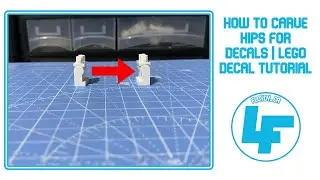 How To Carve Lego Hips for Decals | LEGO decal Tutorial