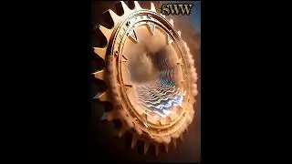 Whispering Gear Portal Opens 🌌⚙️Steam calls unknown realms ✨Enter? 👇 Subscribe!#AIArt #GearPortal