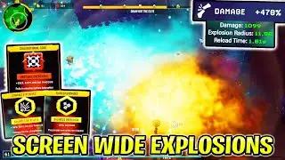 Maxed Out Cryo Grenade with Insane Explosion Radius in Deep Rock Galactic Survivor