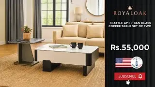 Royaloak | Seattle American Glass Coffee Table Set Of Two