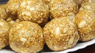 तिल,गुड़ और मुंगफली के लड्डू कैसेबनाएं/easy til,gud and peanut laddu#food #youtubeviralvideo#recipe 
