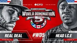 KOTD - Rap Battle - Real Deal vs Head I.C.E. | #WD5