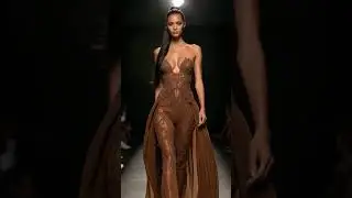 Beautiful Al model in FIERCE Dress #shorts #catwalk #ootd #stunningmodel #fashionmodel