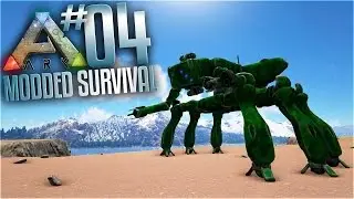 Ark Modded Survival - Ep 4 - Ark Futurism Mod Mech Testing! (Multiplayer ark valhalla Gameplay)
