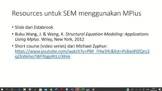 Studi Kasus SEM Hair dkk 2010 menggunakan MPlus