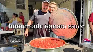 we went through 20 bushels of tomatoes!