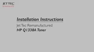 How to install a Jet Tec Recycled HP Q1338A Toner