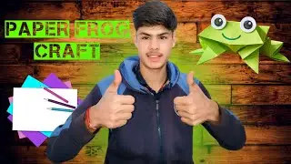कागज़ का मेंढक जो सच में कूदता है 😱 | Easy Paper Frog 