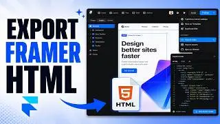 How To Export Framer To HTML｜Convert Framer To HTML