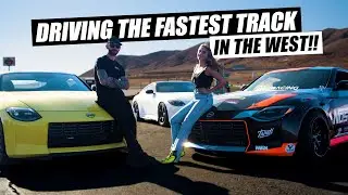 Sending The New Nissan Z 120+ MPH  On Track with Emelia Hartford!! | BTS With Nissan and Larry Chen