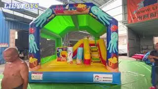 Underwater Wonderland: Ultimate Ocean-Themed Bounce Castle for Kids!