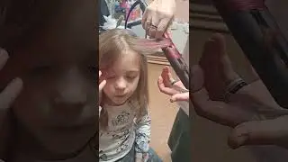 Curling hair ✨️ pink hair 💗 cute girl  Nilya