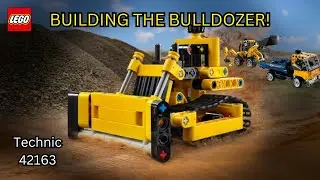 LEGO Technic Bulldozer 42163 | Full Unboxing & Build Timelapse | Heavy Construction Set