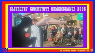 CLEVELEYS REMEMBRANCE. A COMMUNITY CARES. CLEVELEYS' TOWN CENTRE  SERVICE. WE WILL REMEMBER THEM.