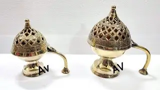 Brass Incense Burner/ Loban Burner/Bakhoor Burner/Dhoop