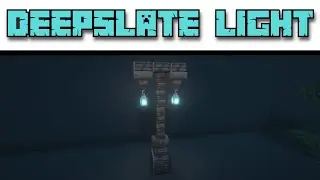 Minecraft 1.17 - Deepslate Lightpost Build