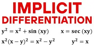 Implicit Differentiation Explained with Examples | Master the Chain Rule, Product Rule, Trig & More!