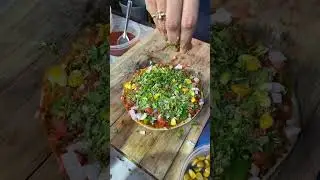 Beautiful Hardworking Lady Preparing Healthy & Tasty Millet Pizza | Veg Cheese Bhakri Pizza #shorts