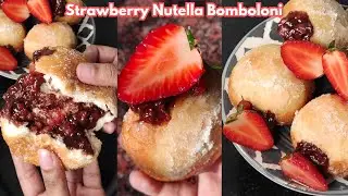 Nutella Bomboloni | Nutella Bomboloni recipe eggless | Nutella Stuffed Donuts | Nutella Doughnuts
