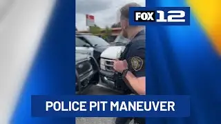Police use spike strips, pit maneuver to stop, arrest driver in Portland