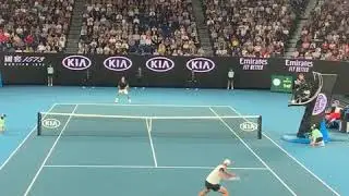 Great point from John Millman against Roger Federer!