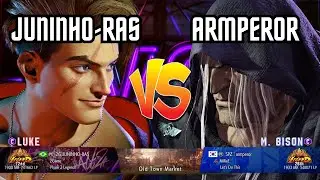 🔥SF6 - Juninho-Ras (Luke) vs Armperor (M. Bison) High Level Gameplay