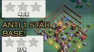 BEST CLASH BUILDER HALL 4 ANTI 1 STAR BASE + PROOF | MAY 2017 UPDATE BEST BH 4 BASE