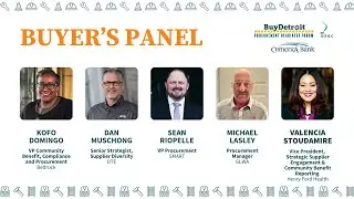 BuyDetroit Procurement Readiness Forum 2025 Buyers Panel