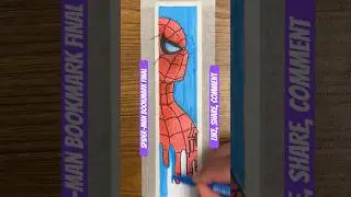 Bookmark idea Final #viral #youtubeshort #artwithmrd #shortvideo #art #cool #spiderman #marvel #like