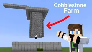 Make automatic cobblestone farm | #music #minecraft 😈