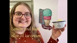 Lemon and basil olive oil ice cream