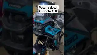 pasang decal CF MOTO 450 , decal karya anak bangsa Made in bandung  RSPB ( cek Ig ). #anjany22