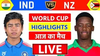 🔴Live:India vs Zimbabwe ICC U19 World Cup 6th Match Live | IND vs ZIM | Live Cricket match Today