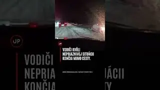 Sneženie a siln&yacute; vietor komplikuj&uacute; dopravu najm&auml; na v&yacute;chode Slovenska
